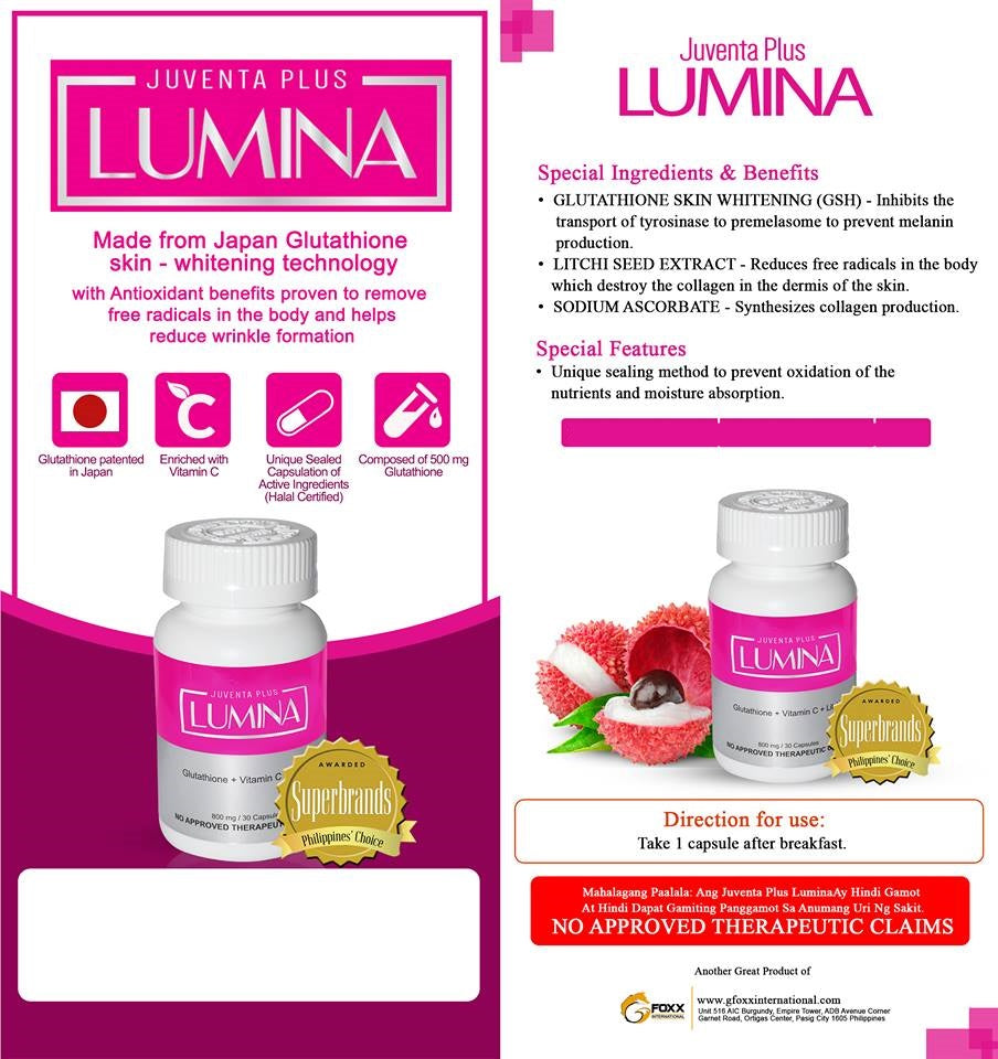 lumina glutathione Juventa Plus Lumina